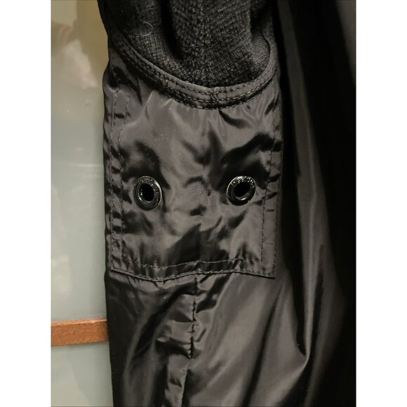 Desigual Black Reversible Hooded Full Zip Up Black Windbreaker Jacket Size S - Picture 8 of 14